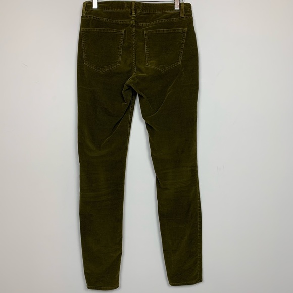 Madewell Skinny Corduroy Pants in Olive Green - Picture 3 of 3